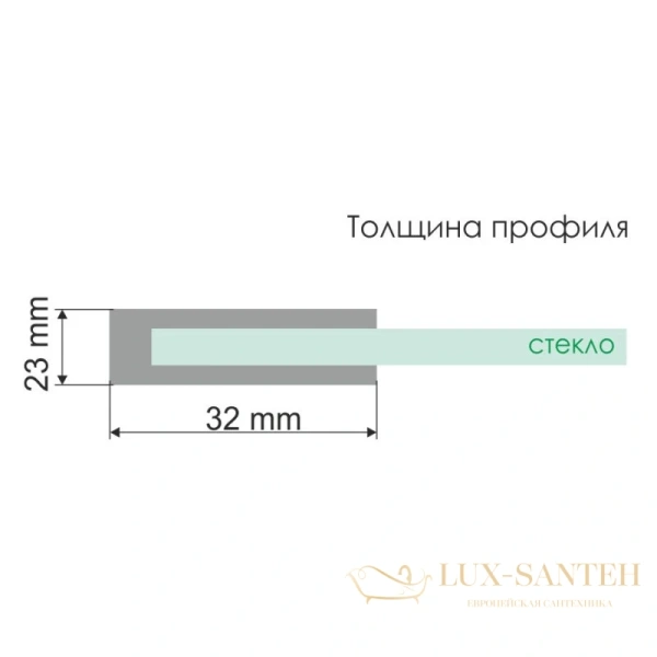 душевой уголок wasserkraft main 41s32 130х80 см 