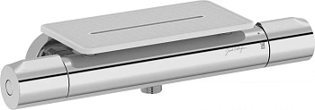 смеситель - термостат для душа с полкой jacob delafon metro e21767-cp хром