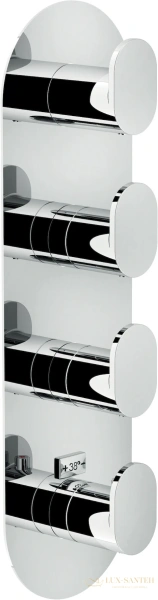 смеситель термостатический для душа nobili up, up94103cr (на 3 выхода) chrome, цвет хром