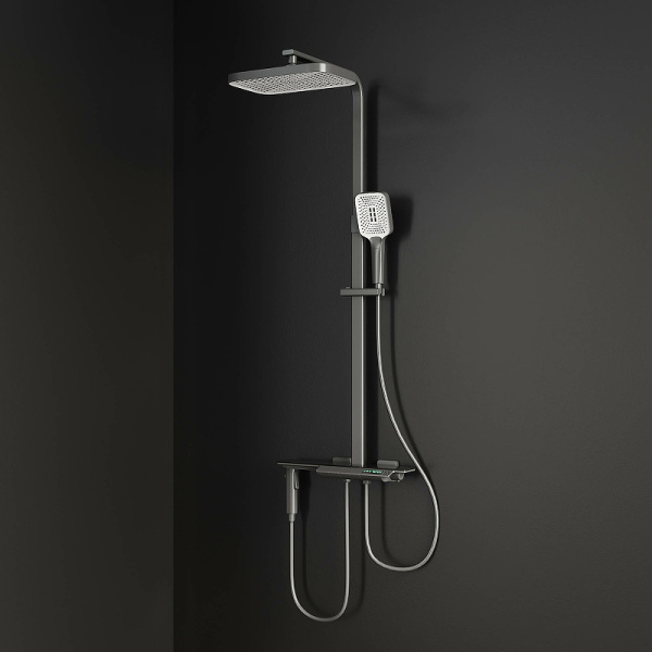 душевая система rgw shower panels 51140135-11 с термостатом sp-35gr, серый