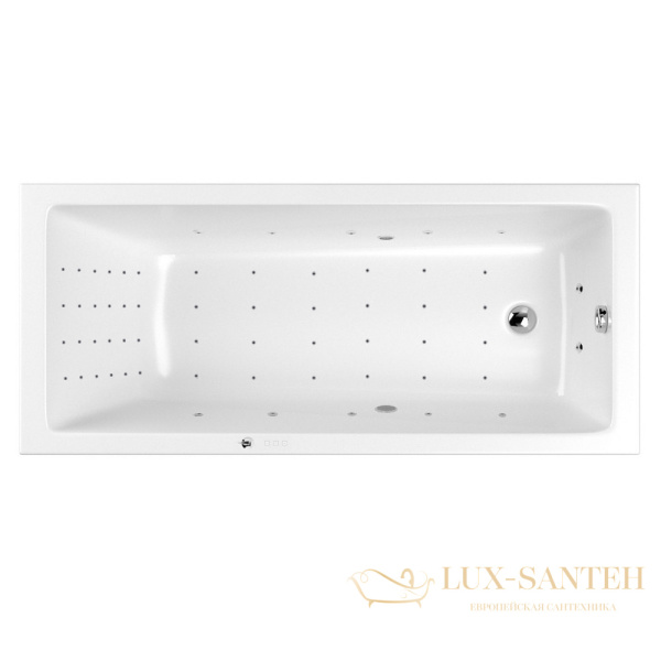 ванна whitecross wave slim 160x80 "nano", 0111.160080.100.nano.cr, белый