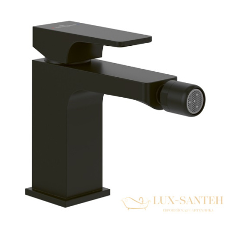 смеситель villeroy & boch architectura square tvb125001000k5 для биде, черный матовый