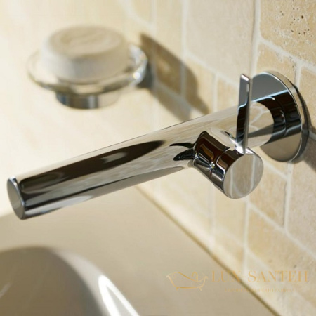 однорычажный смеситель для умывальника 187 мм keuco ixmo pure, 59516010101, хром