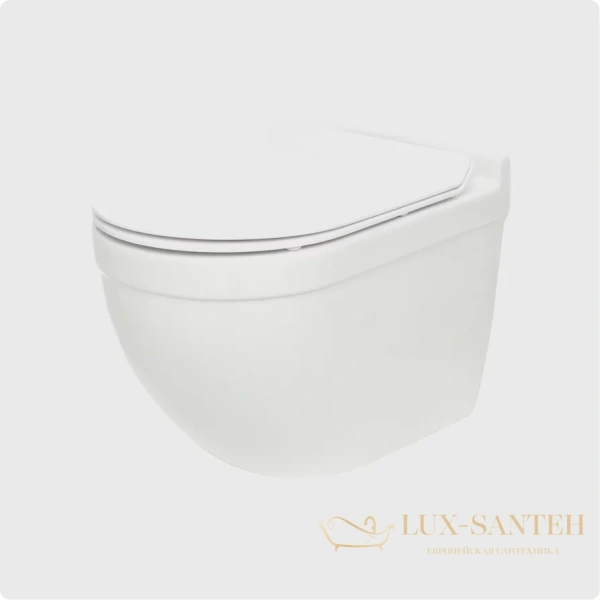 унитаз подвесной безободковый aquame aqm2010, смыв торнадо, с быстросъемным сиденьем softclose, белый глянцевый