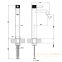 смеситель для раковины высокий gessi inciso 58004.149,  finox brushed nickel