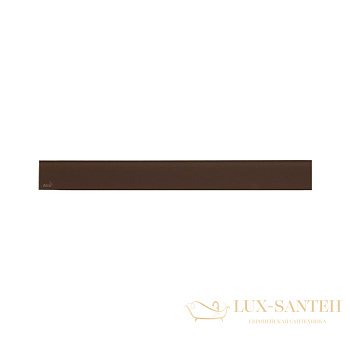 alcaplast решетка для водоотводящего желоба (apz6, apz106) дизайн glass, стекло коричневое gl1203-1150