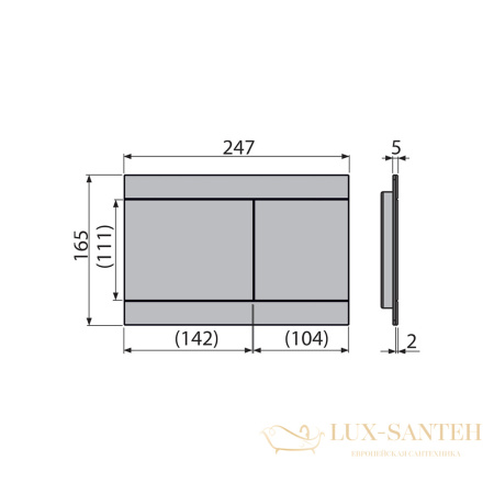 кнопка управления alcaplast для скрытых систем инсталляции золото крацованный мат fun-g-b