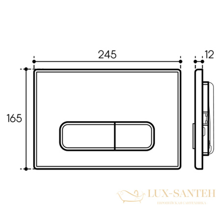 панель смыва, aqueduto forma for0110, европейский белый
