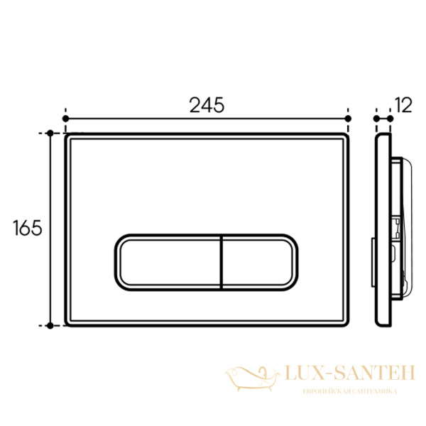комплект aqueduto aqds114, инсталляция tecnica novo, панель смыва forma, хром, унитаз ovo, сиденье микролифт, белый
