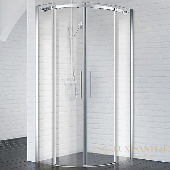душевой уголок belbagno acqua acqua-r-2-100-c-cr 100x100 см профиль хром, стекло прозрачное