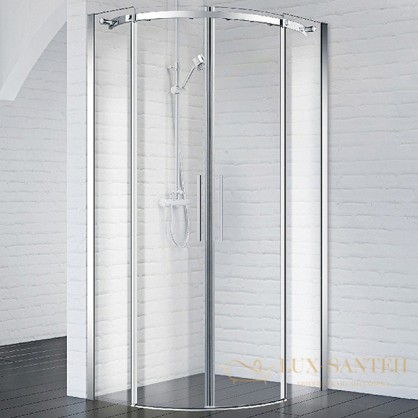 душевой уголок belbagno acqua acqua-r-2-90-c-cr 90x90 см профиль хром, стекло прозрачное