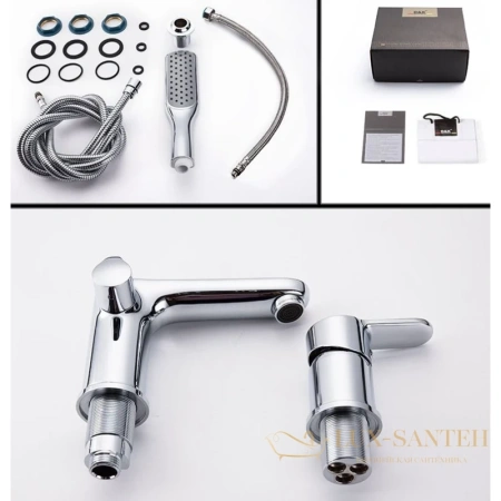 смеситель d&k rhein.marx da1394941 на борт ванны, хром