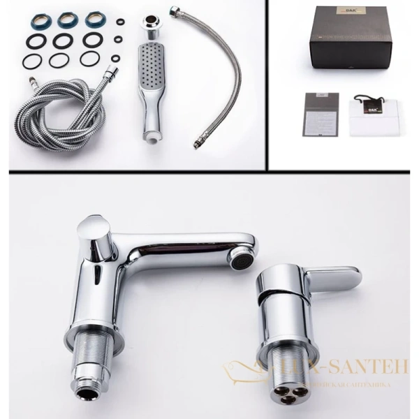 смеситель d&k rhein.marx da1394941 на борт ванны, хром