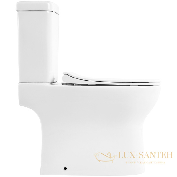 унитаз компакт belbagno steam bb130cpr/bb130sc без бачка с сиденьем микролифт, белый