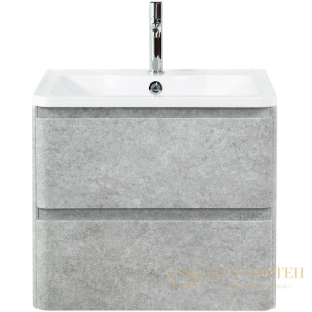 тумба под раковину belbagno albano albano-700-2c-so-cvg 70 см подвесная, cemento verona grigio