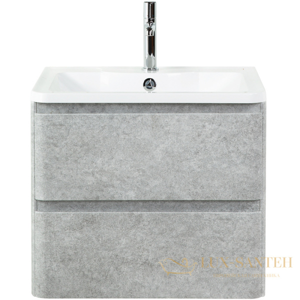 тумба под раковину belbagno albano albano-700-2c-so-cvg 70 см подвесная, cemento verona grigio