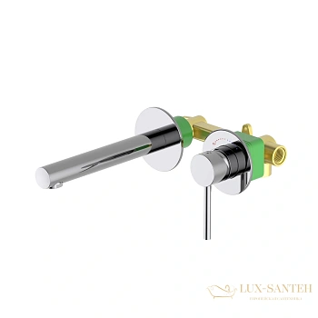 смеситель для раковины встраиваемый timo saona 2391/00sm, с защитой от ожогов, хром