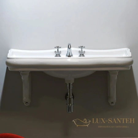раковина kerasan retro 105001*3 100х54,5 см, белый