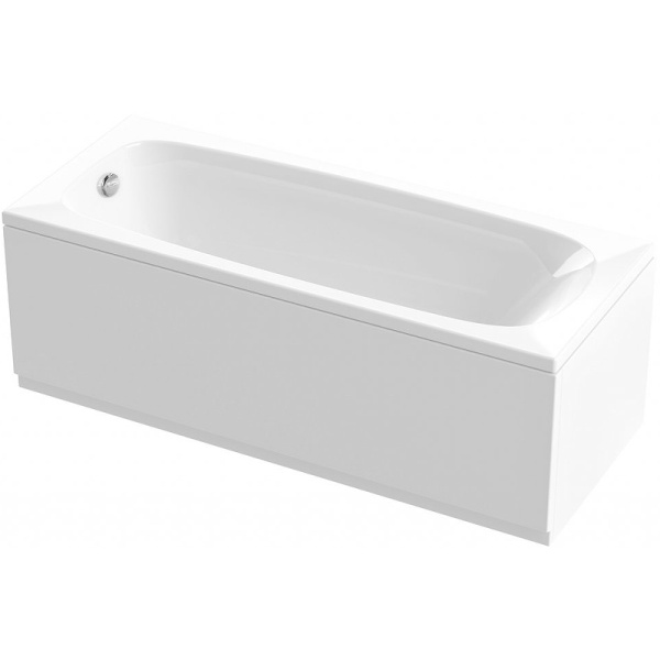 акриловая ванна cezares eco eco-160-70-41-w37 160х70 без гидромассажа, белый