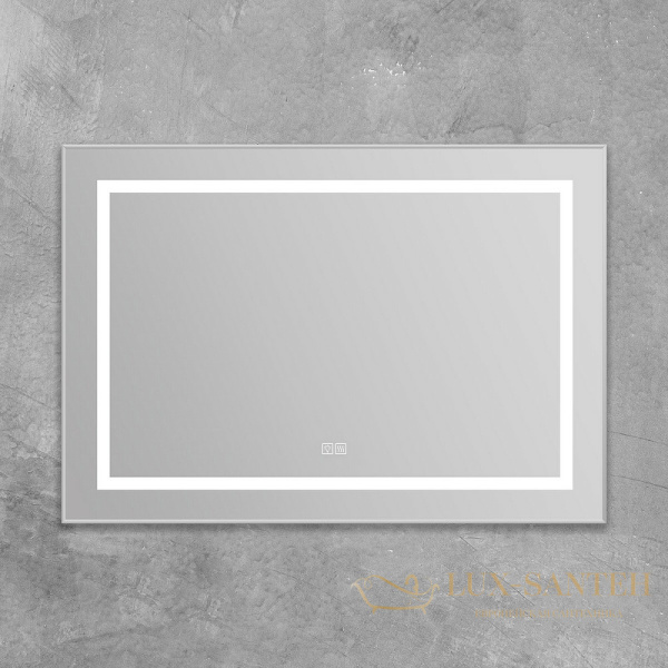 зеркало belbagno kraft spc-kraft-985-685-tch-warm 98.5 см с подсветкой, с подогревом, с сенсорным выключателем, сатин
