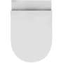 подвесной безободковый унитаз berges puma xl 082126 с сиденьем микролифт, белый