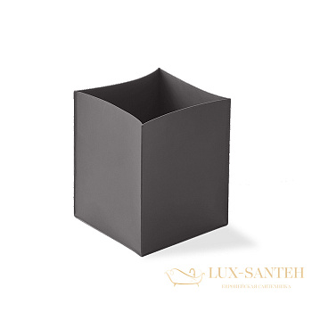 корзина для бумаг напольная decor walther nappa pk, 0938793, натуральная кожа, дымчато-серый