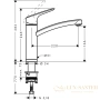смеситель hansgrohe logis 71833000 для кухонной мойки