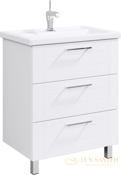 напольная тумба под умывальник aqwella манчестер-70, man01073, цвет белый