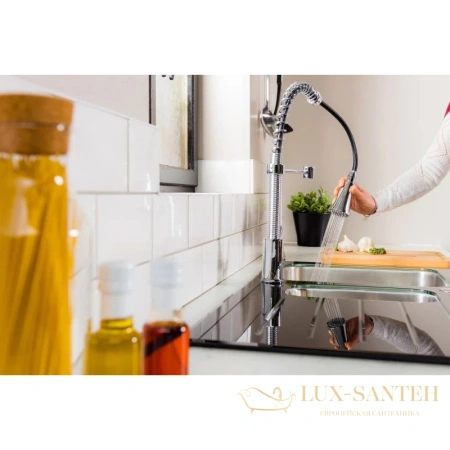 смеситель rea spring rea-b9145 для кухни, хром