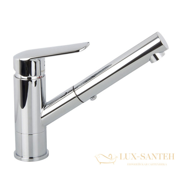 смеситель для кухни spot fima carlo frattini kitchen, f3008cr, выдвижной  поворотный излив, хром