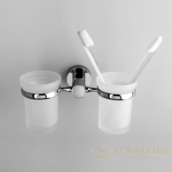 стакан двойной wasserkraft donau k-9428d, хром