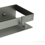 полка для душа lemark shelf line 9776051, 300 мм с крючками, графит