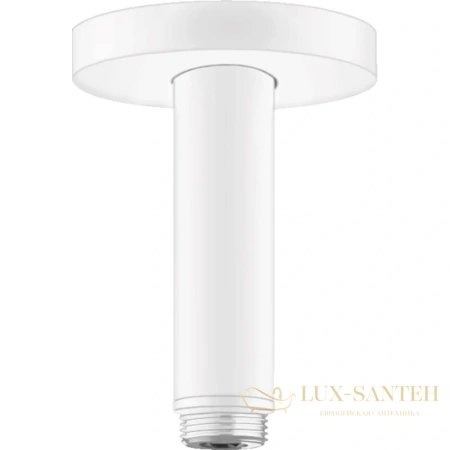 потолочное подсоединение hansgrohe s 100 мм белый 27393700