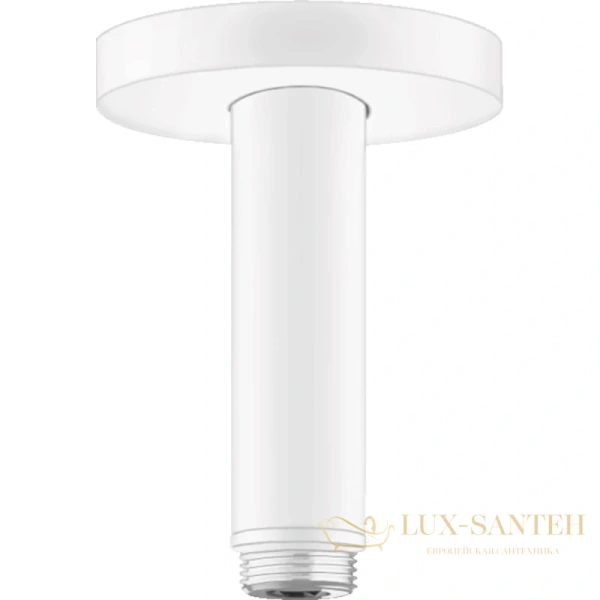 потолочное подсоединение hansgrohe s 100 мм белый 27393700