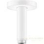 потолочное подсоединение hansgrohe s 100 мм белый 27393700