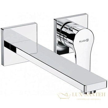 смеситель для раковины kludi zenta sl 482450565 без донного клапана, хром