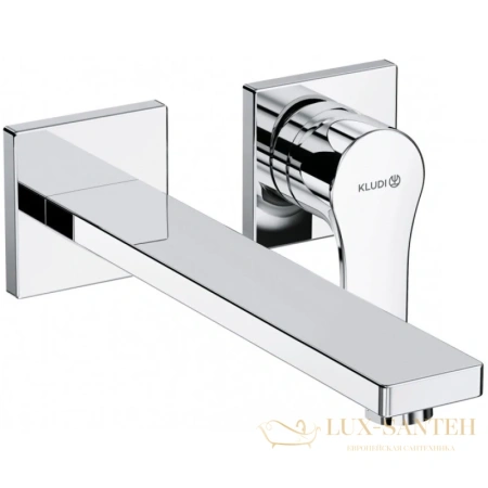 смеситель для раковины kludi zenta sl 482450565 без донного клапана, хром