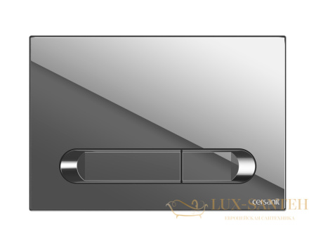 кнопка cersanit estetica 64110, пластик хром с рамкой хром