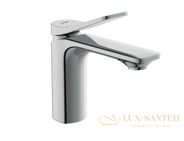 смеситель для раковины cersanit odra 63050, с донным клапаном, хром