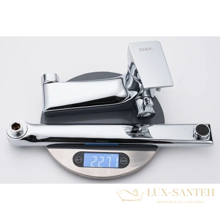 смеситель d&k rhein.hertz da1293301 для ванны, хром