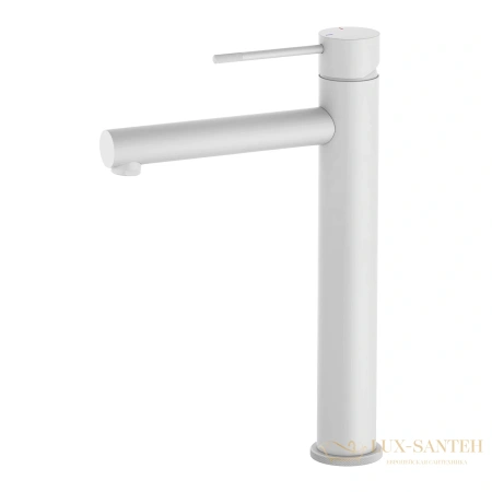 смеситель для раковины timo saona 2311/16f, белый матовый