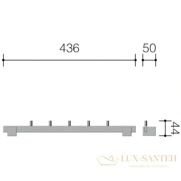 крючок schein durer 261*5b, хром