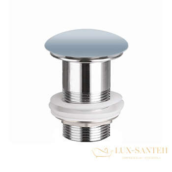 донный клапан ceramica nova cn2000mhl, серо-голубой матовый