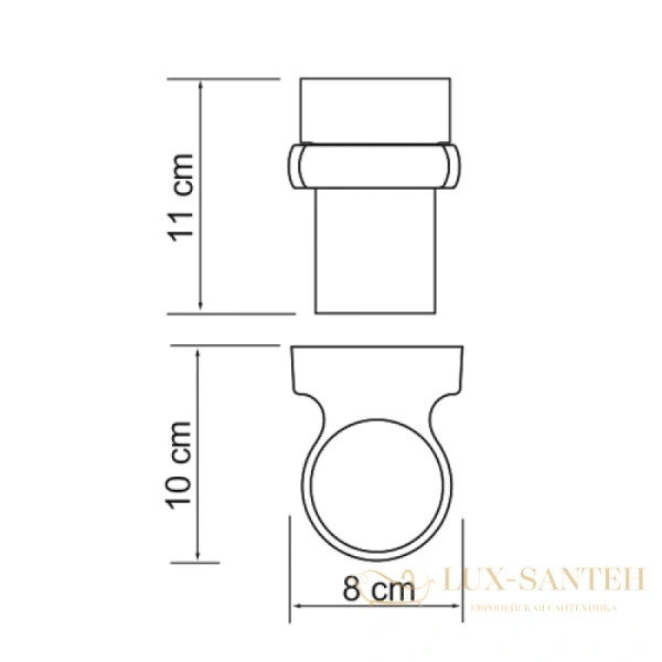 стакан wasserkraft berkel k-6828, хром