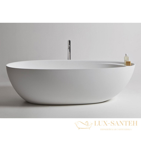 ванна свободностоящая antonio lupi eclipse, eclipse bianco/cr, 1850х955х530h, с д/к хром, cristalplant, белый