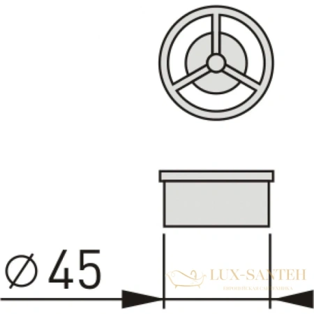 клапан с мембраной berges 099003 для сифона (сухой затвор)