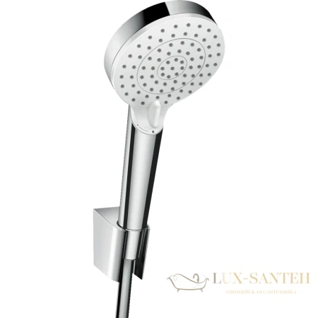 душевой набор hansgrohe crometta vario porter ecosmart хром-белый 26694400