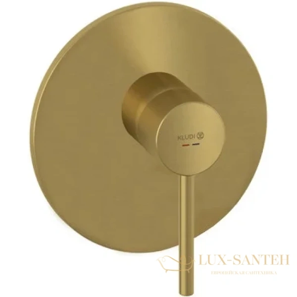 смеситель kludi bozz 38655n076 для душа встраиваемый, золото матовое