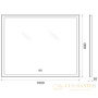 зеркало belbagno spc spc-grt-1000-800-led-tch-phone с подсветкой, с сенсорным выключателем, с bluetooth, с микрофоном и динамиками