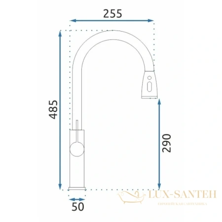 смеситель rea nest rea-b2058 для кухни, золотой